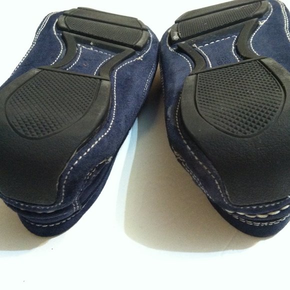 KENNETH COLE MENS PRE-OWNED BLUE LEATHER SUEDE SLIP-ON LOAFERS SIZE: 10M main image 10